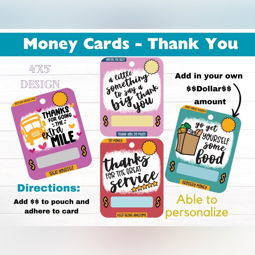 3 for $12 ALL OCCASIONS Money Cards (Self-Adhesive) ALL OCCASIONS - Picture 3 of 16